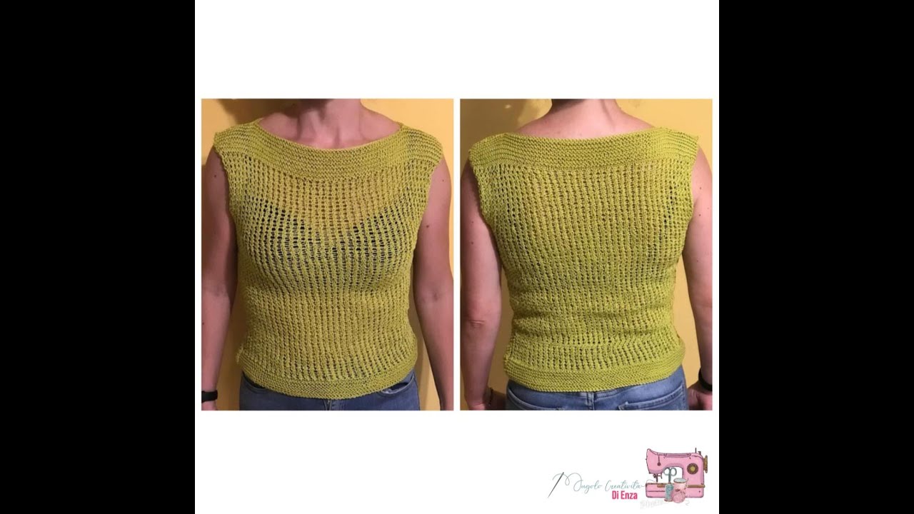 Maglia ai ferri senza diminuzioni e senza aumenti🧶Facile anche per principianti /Easy knit sweater