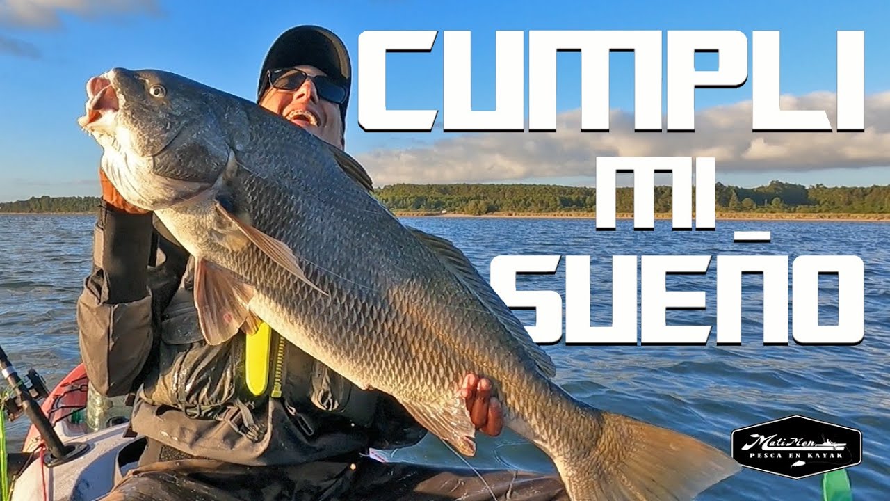 PESCA DE CORVINA NEGRA EN KAYAK - Un SUEÑO hecho REALIDAD! - BLACK DRUM