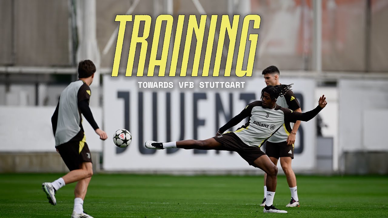 Juventus Training Ahead Of Champions League | Eyes on VfB Stuttgart