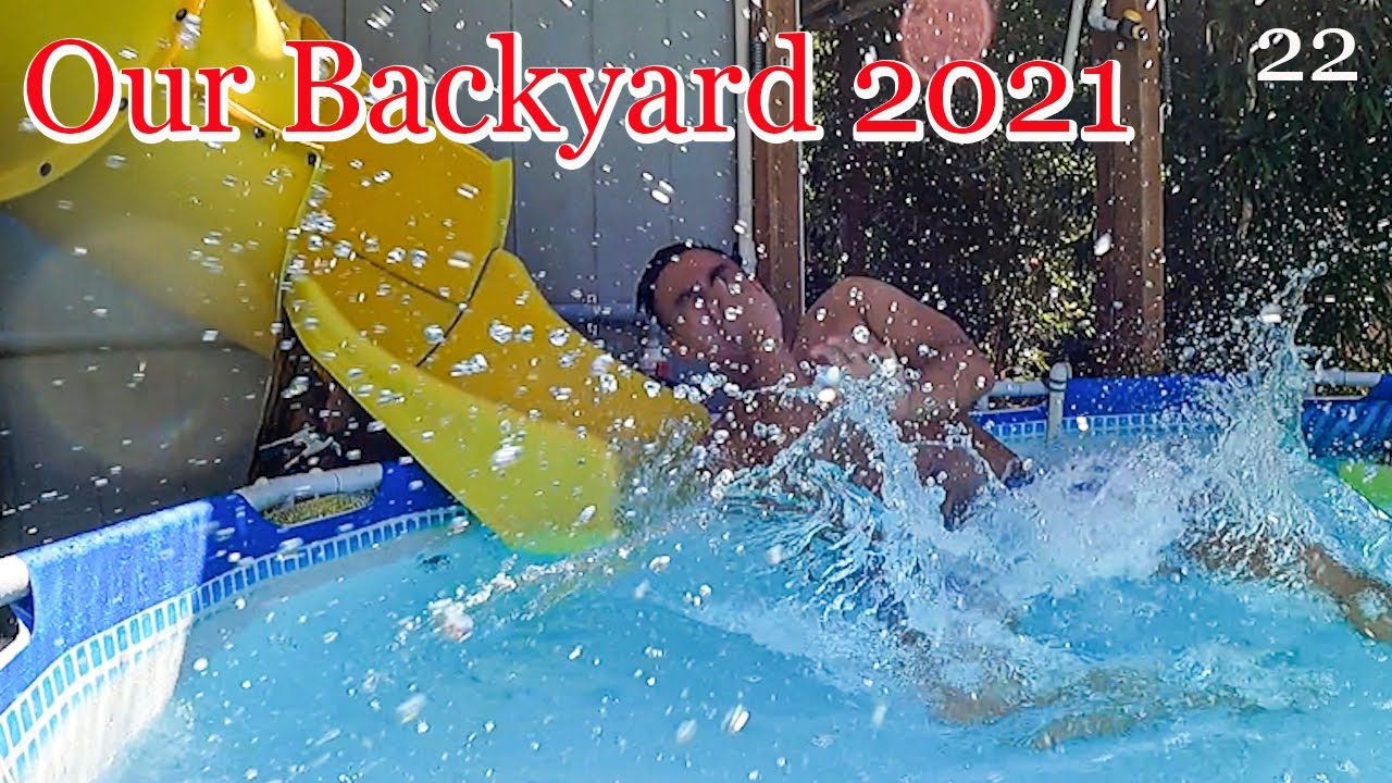 Intex Above Ground Pool Setup - How to Build a Suspension Bridge / Backyard Water Park | DIY