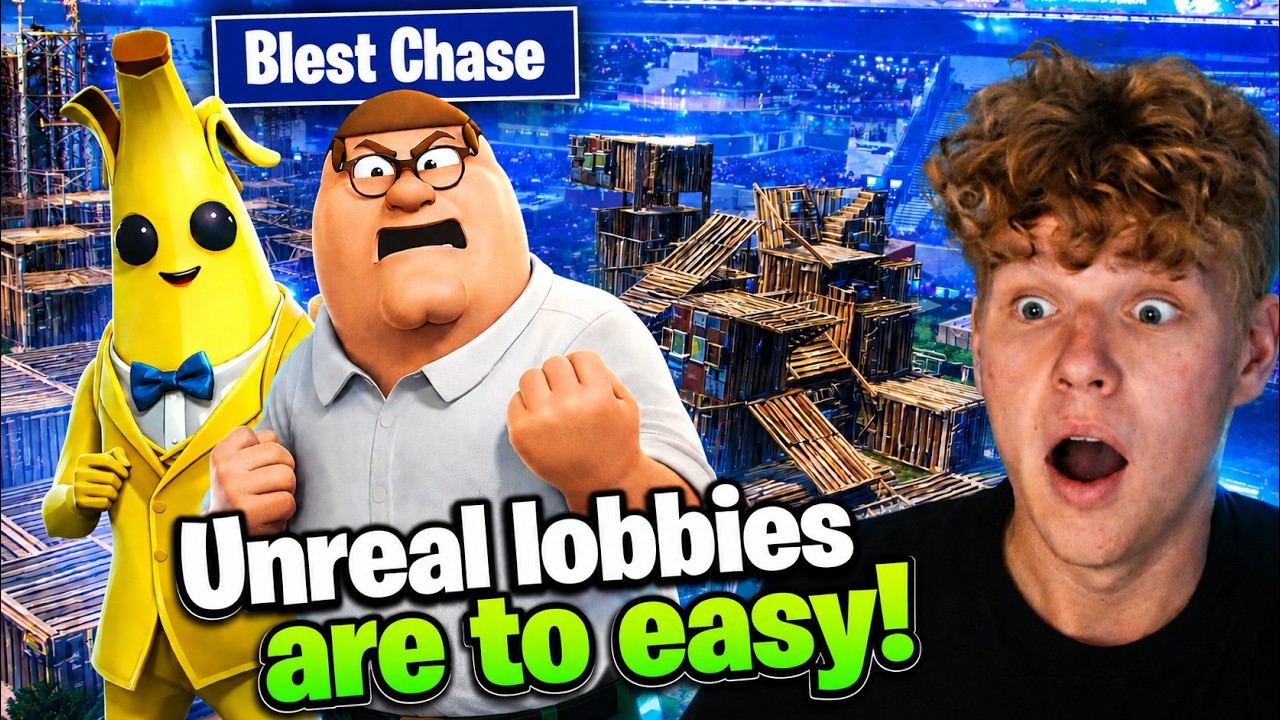 Самое смешное трио пробегает по лобби Unreal Reload! #fortnitefunny