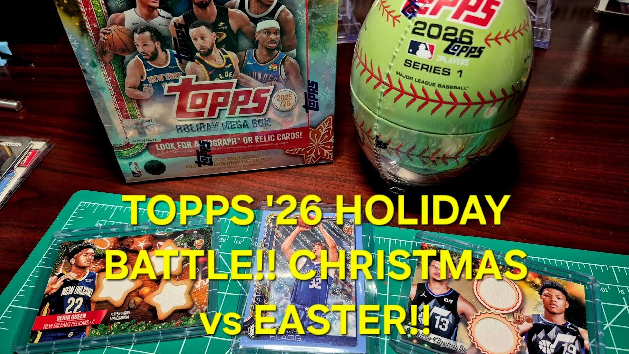 TOPPS 2026 MLB Easter Tin VS NBA Holiday Megabox!! Which HOLIDAY wins the Title?!
