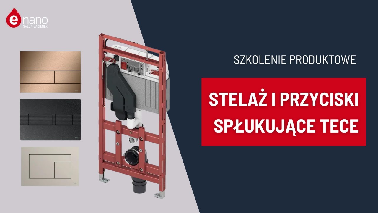 Szkolenie produktowe TECE. Prezentacja nowości - stelaże podtynkowe i przyciski spłukujące || Enano