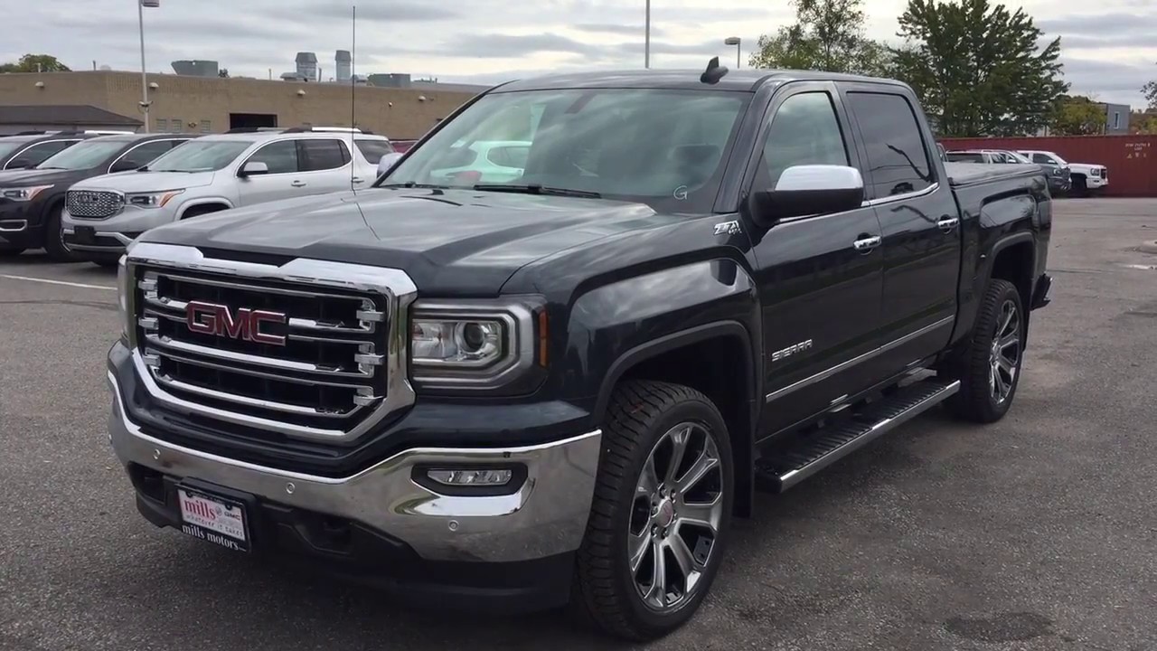 2018 GMC Sierra 1500 SLT 4WD Crew Cab 22 Inch Wheels Power Fold Mirrors Oshawa ON Stock #180173
