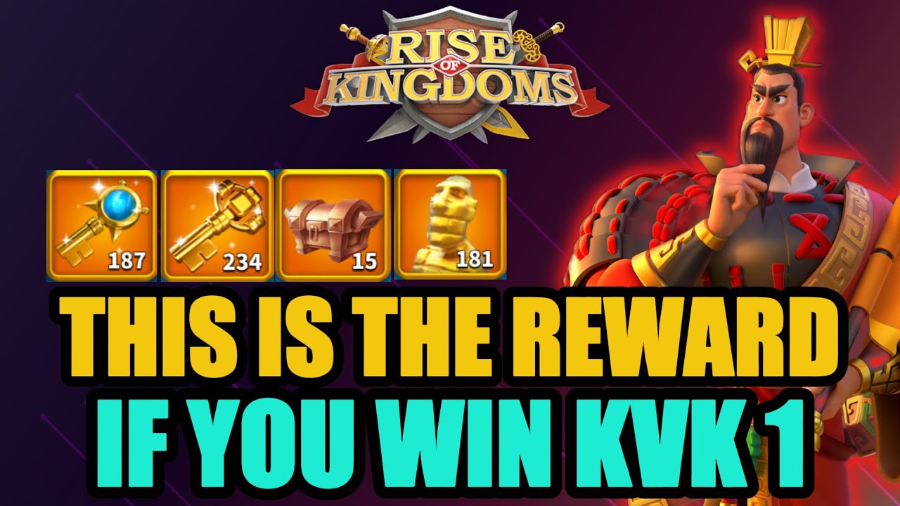 This is the Rewards that you will get if you Win KVK 1