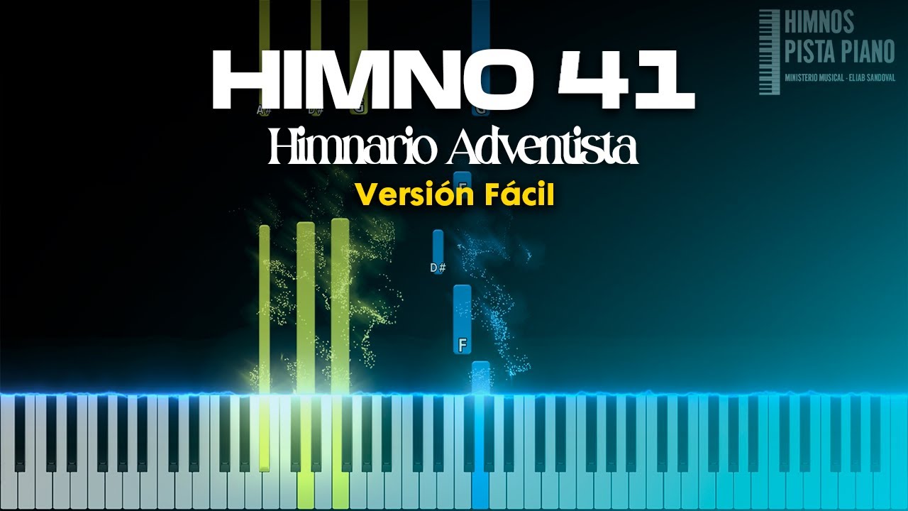 HIMNO 41 - Gracia, amor y comunión | Easy Piano Tutorial + Partitura