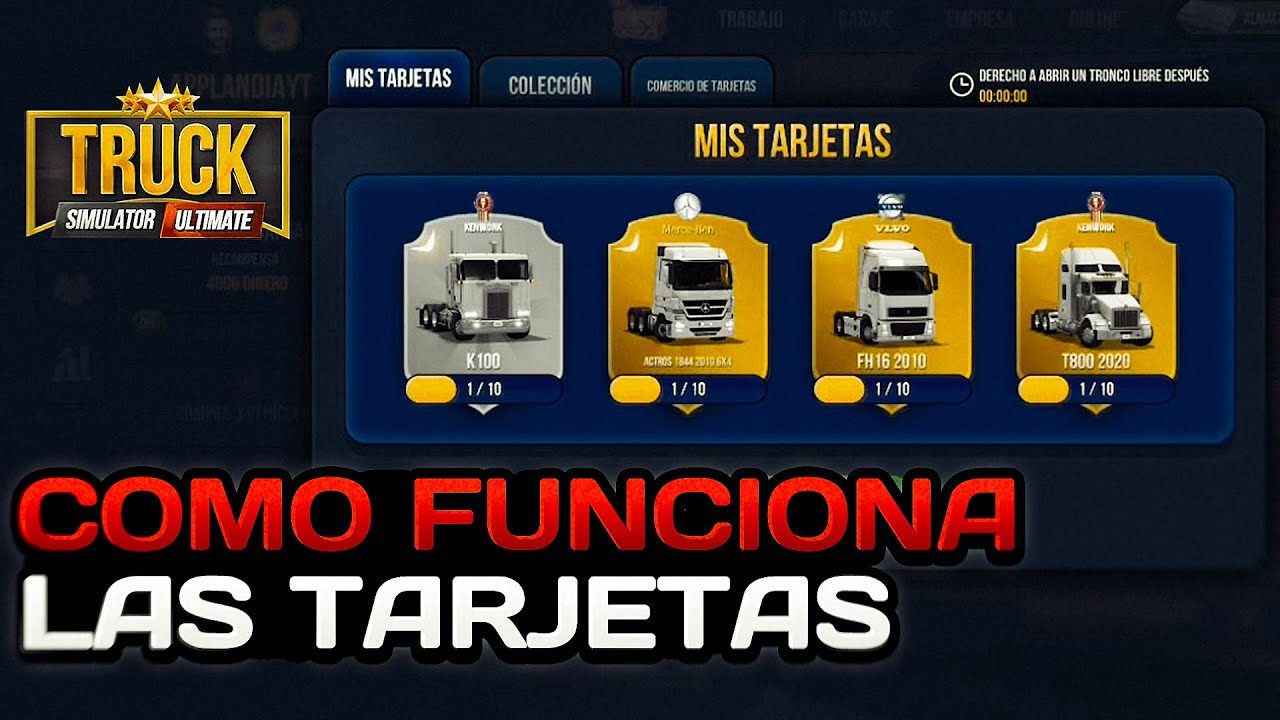 Como Funciona las Tarjetas Truck Simulator Ultimate 1.1.0