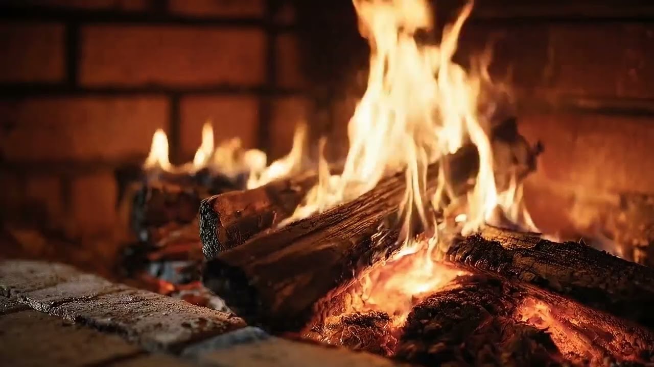 Warm Crackling Fireplace Ambience for Ultimate Stress Relief and Quiet Rest Mood Calm 🔥