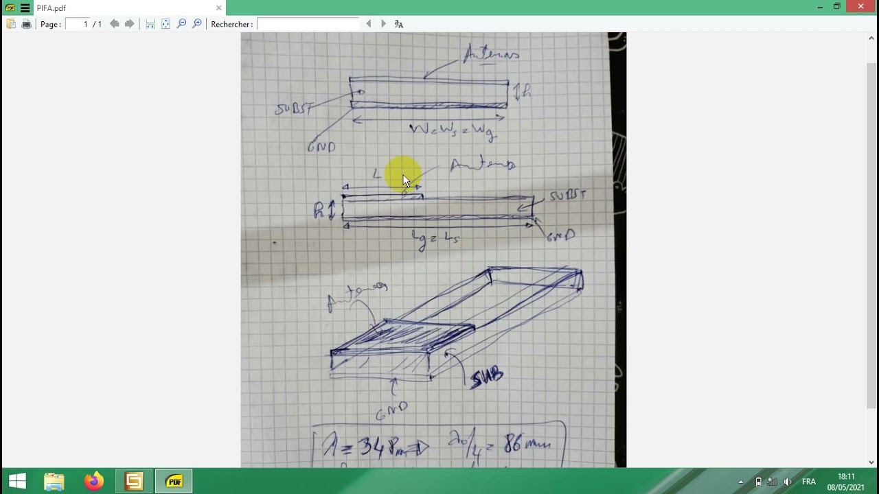 PIFA antenna Design using CST studio part1