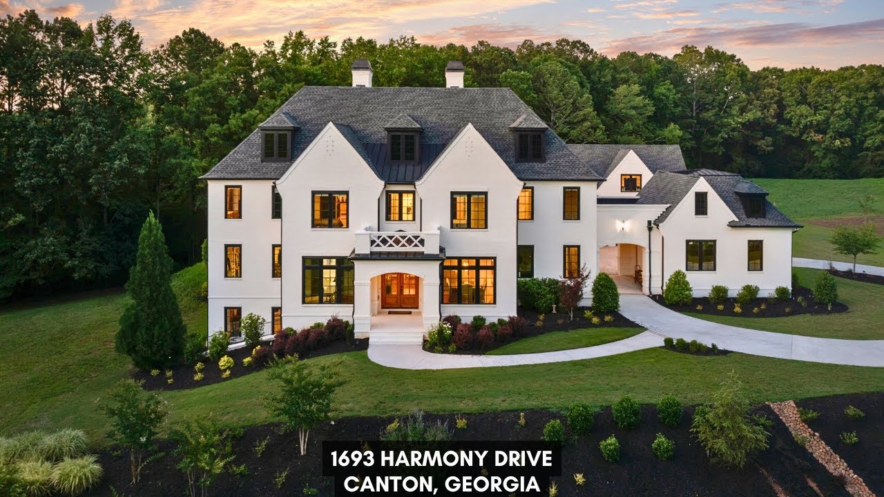 Dream Home Tour l Modern French Country Estate on 25 Acres | 1693 Harmony Drive, Canton GA