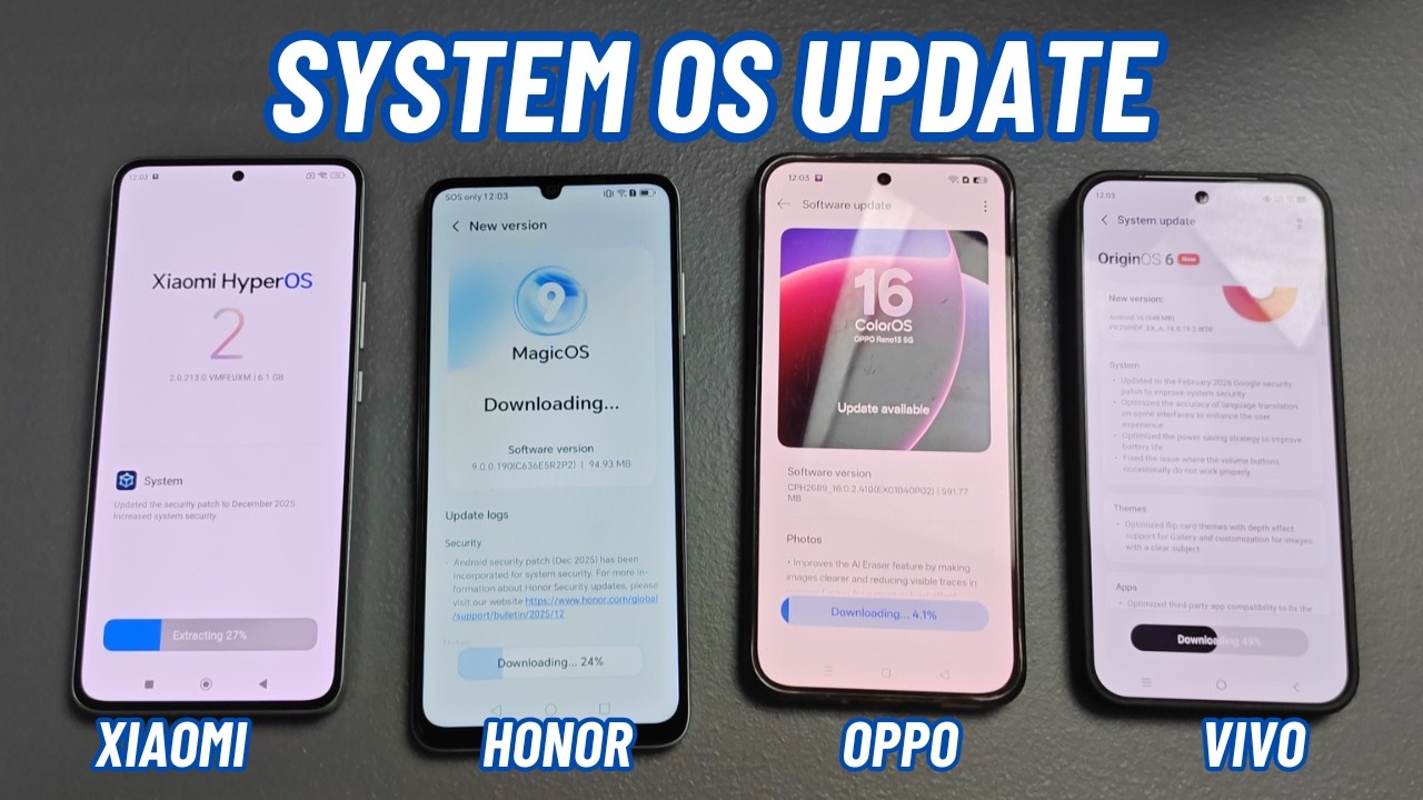 Sabay lahat nag System OS update! - Xiaomi, OPPO, HONOR and vivo