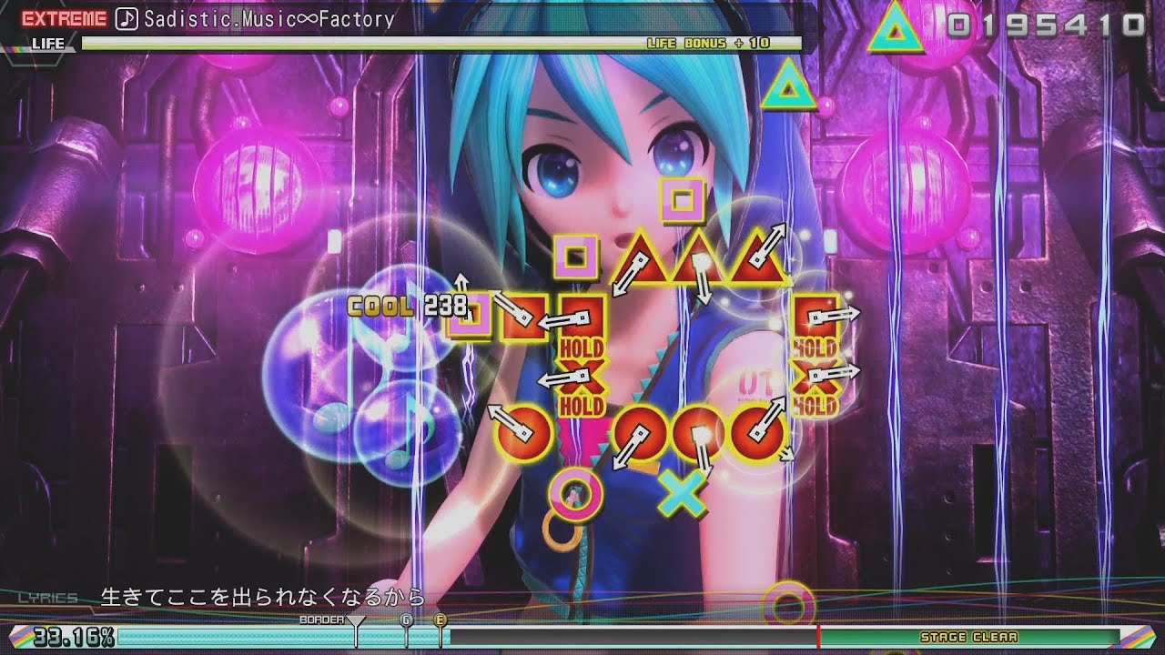 【初音ミク】Sadistic.Music∞Factory Extreme 【Project DIVA Future Tone PS4】