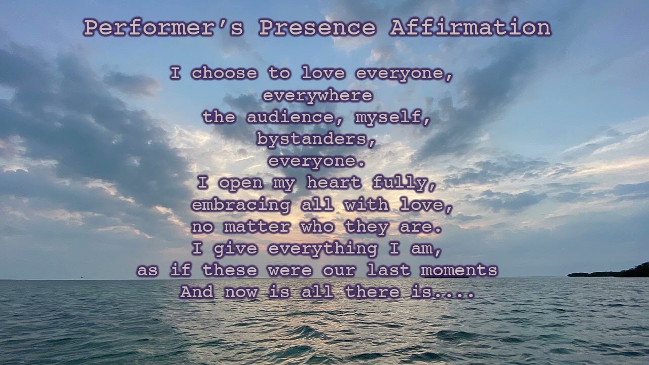 Pre-Performance 2 minute Meditation/Affirmation 