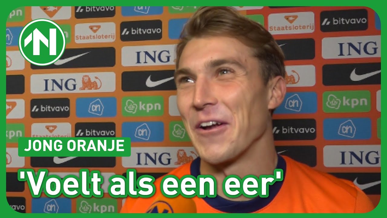 Jorg Schreuders trotse captain van Jong Oranje