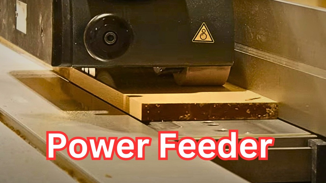 Using a power feeder on the Felder CF741s Pro