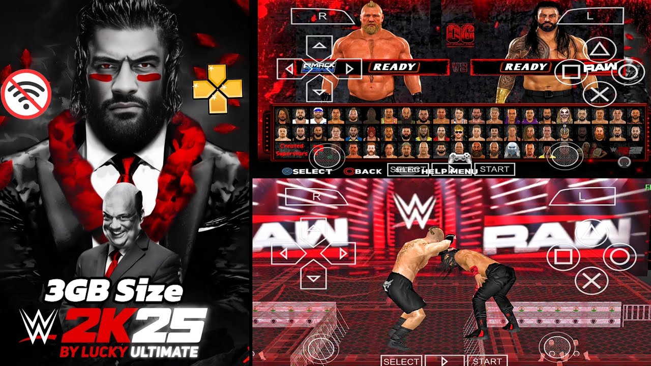 NEW WWE 2K25 PPSPP BLOODLINE EDITION