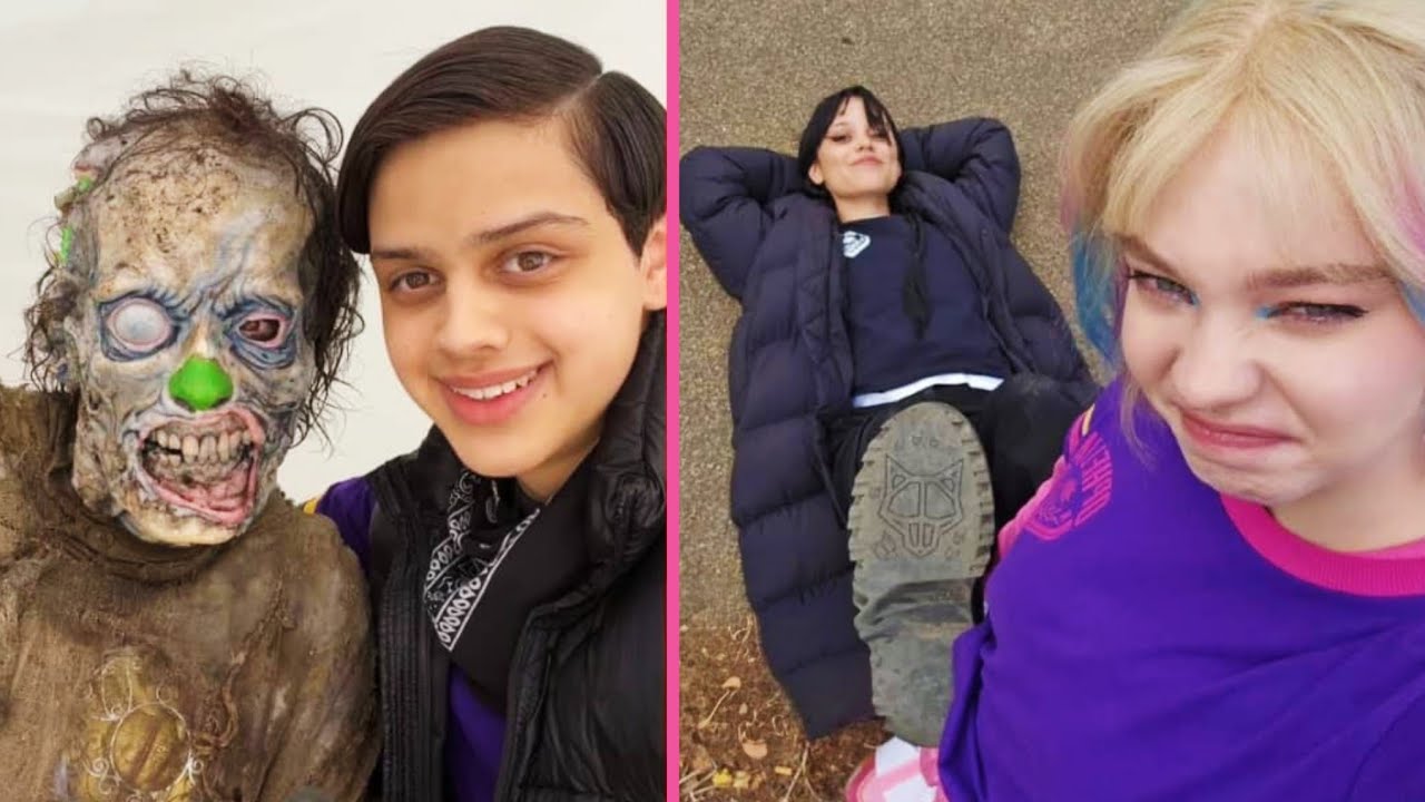 Wednesday Season 2 Behind the scenes | the cast behaving like kids