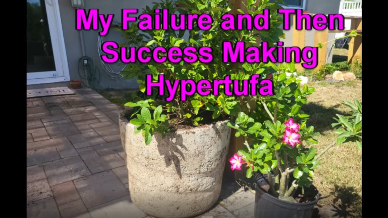 Failing and then Succeeding at Hypertufa:  What I Learned