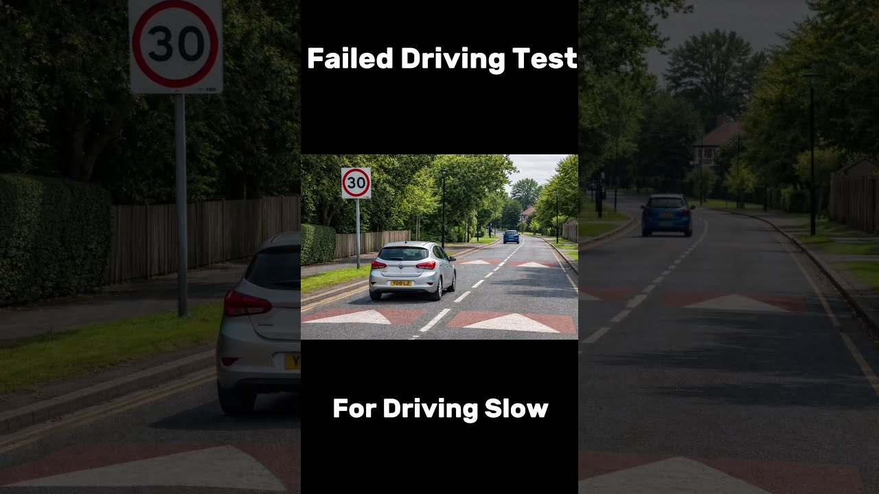 My Student Failed driving test for driving too slow on 30mph Road 