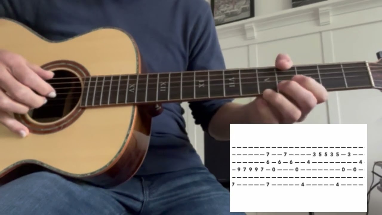 How I Play Sleep Dirt by Frank Zappa (both guitar parts, acoustic), Tutorial/Hack (with tab)