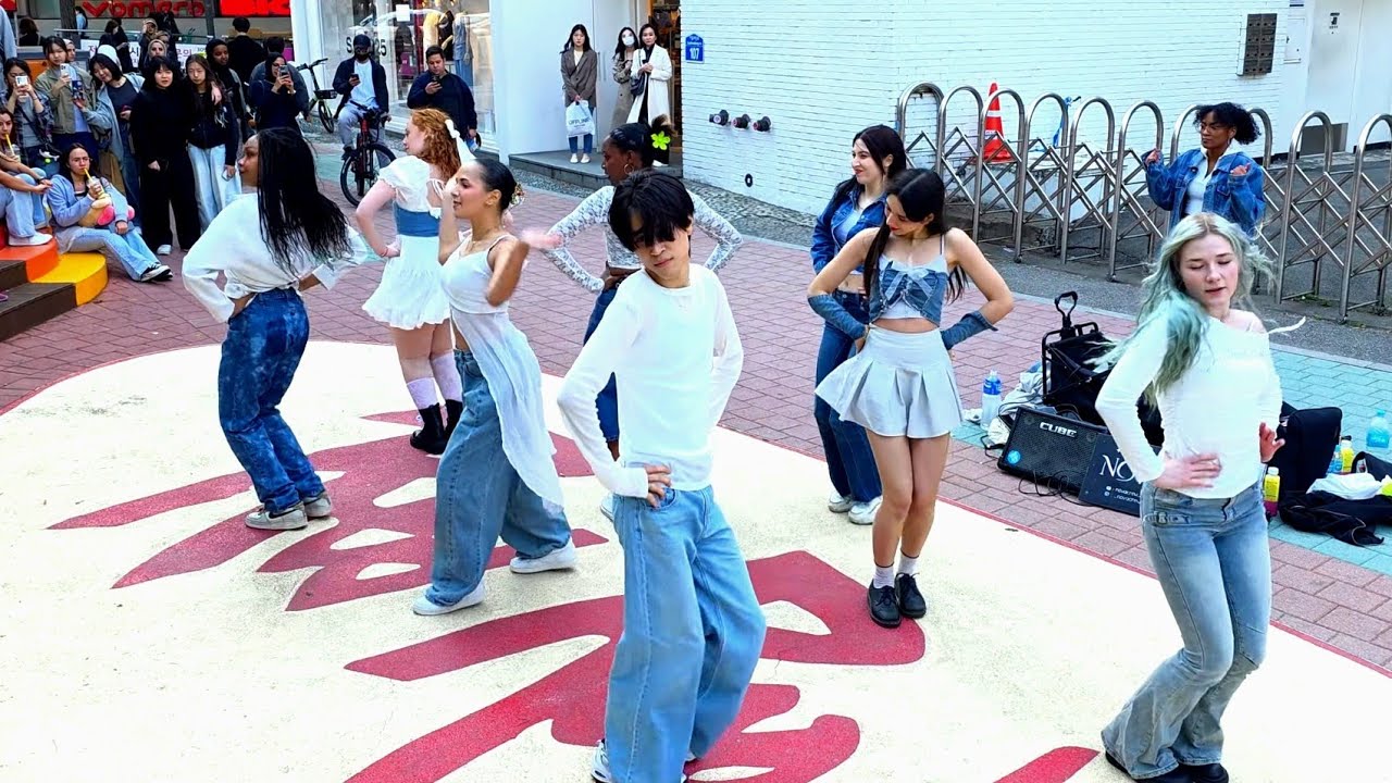 [STREET ARTIST] NOVA, MULTINATIONAL DANCE TEAM. HONGDAE BUSKING. 250425.