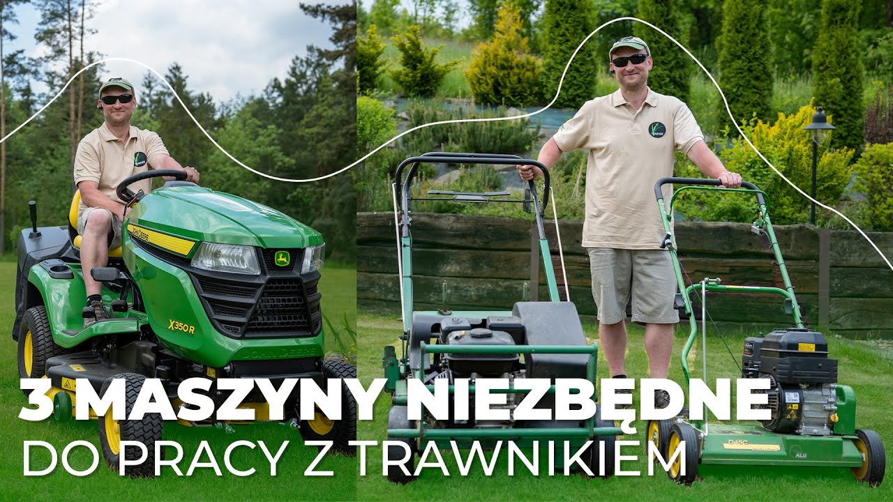 Maszyny NIEZBĘDNE do pracy z trawnikiem + porównanie kosiarek John Deere vs Stihl | Rolnik na Czasie