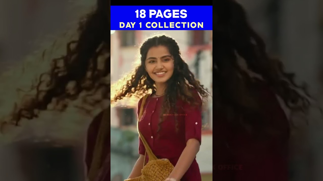 18 Pages movie day 1 box office collection #shorts #youtubeshorts
