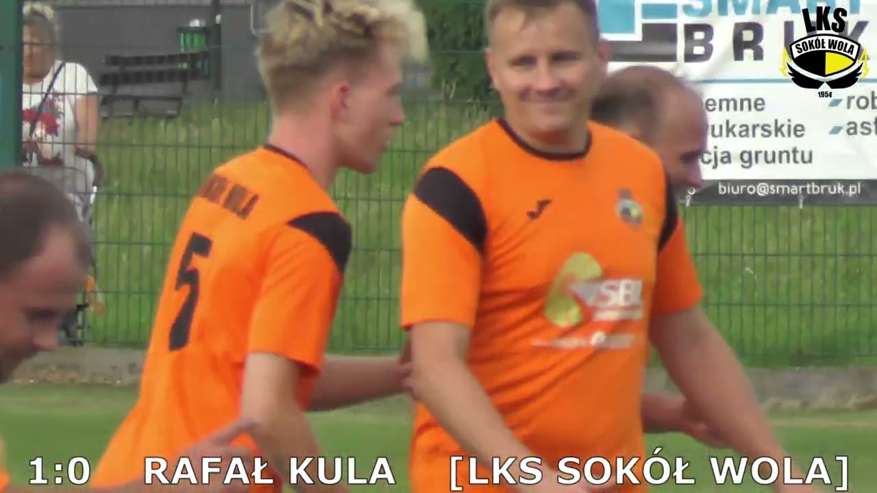 PIERWSZY BARAŻ  O KLASE OKRĘGOWĄ: SOKÓŁ WOLA - Leśnik Kobiór 3:1 [Bramki Sokół]