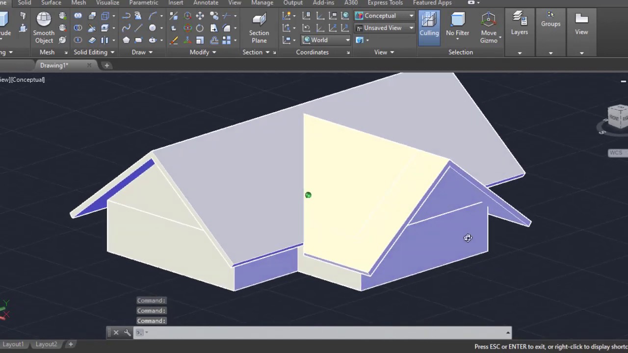 How Do I Try To Design Gable Roof in AutoCAD 3D Modeling, QasimCAD
