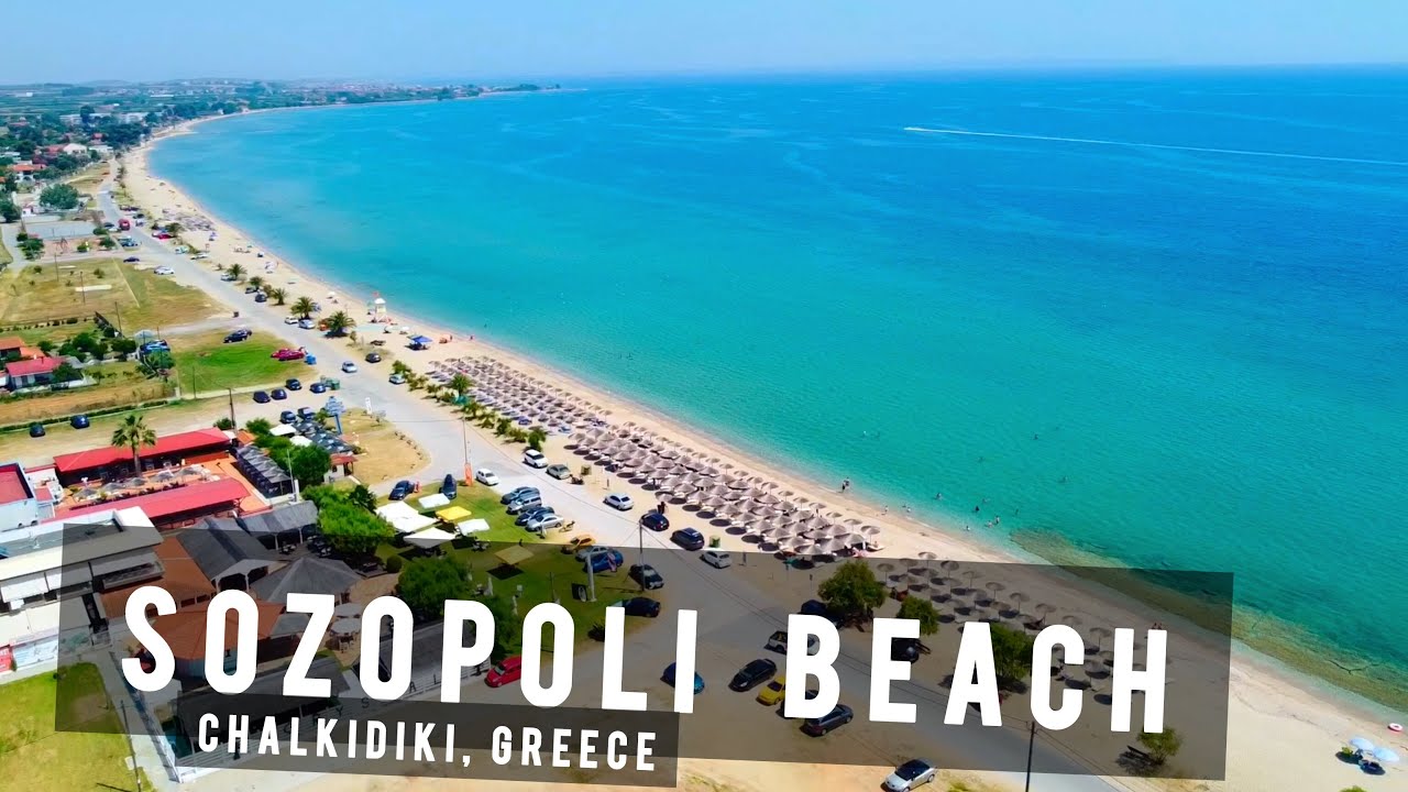 Sozopoli Beach by drone, Chalkidiki | GREECE 🇬🇷