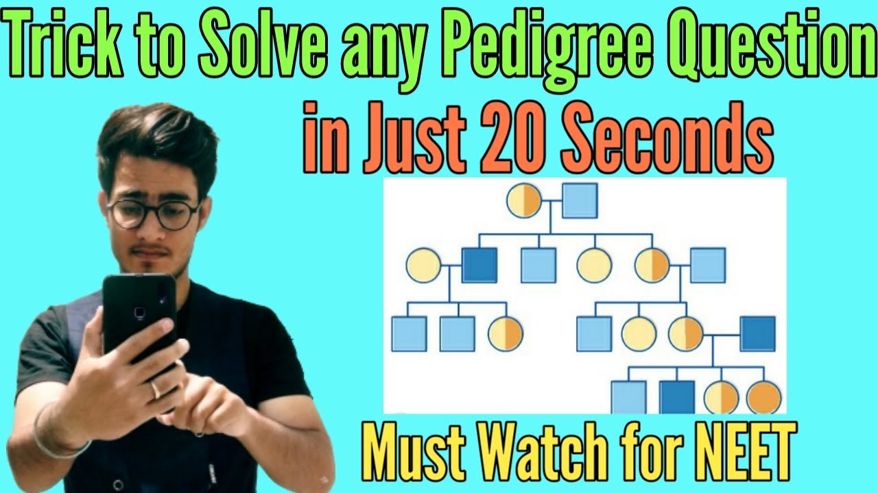 Tricks to Solve All Pedigree Based Questions in Just 20 Seconds | Conceptual Trick for NEET AIIMS