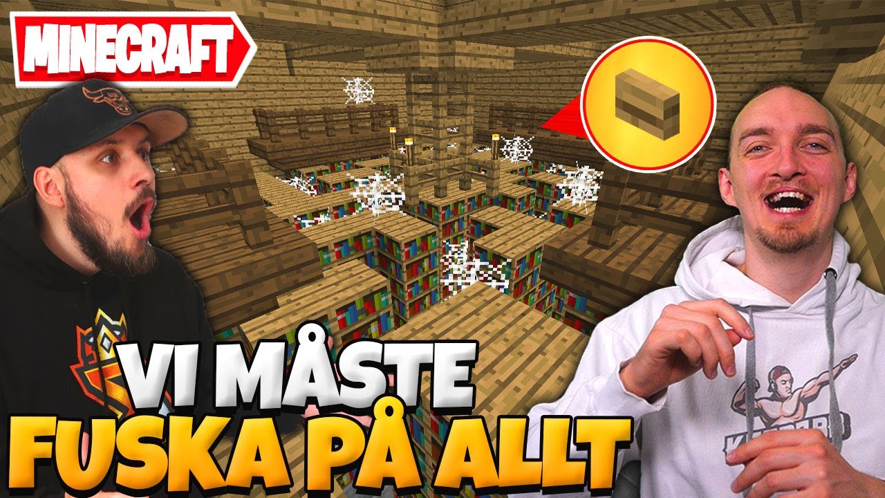VI MÅSTE FUSKA FÖR ATT HITTA KNAPPEN I MINECRAFT