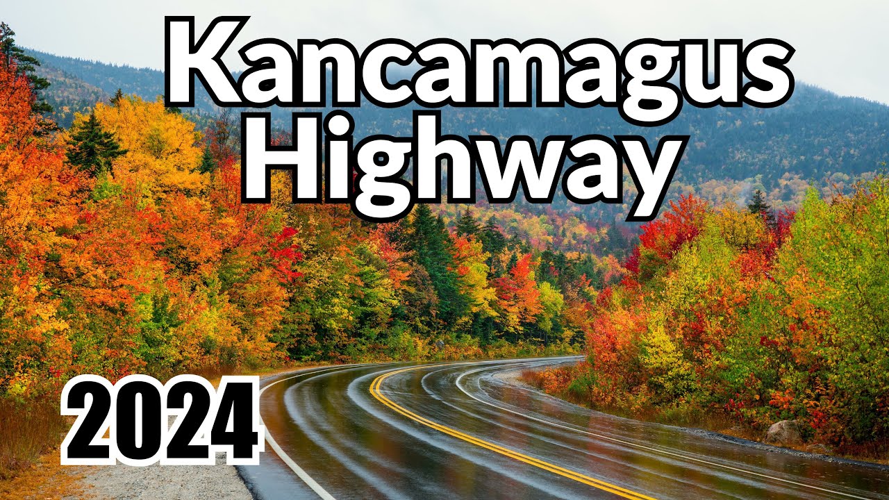 Kancamagus Scenic Byway Lincoln Conway - Cold Rainy Fall Day
