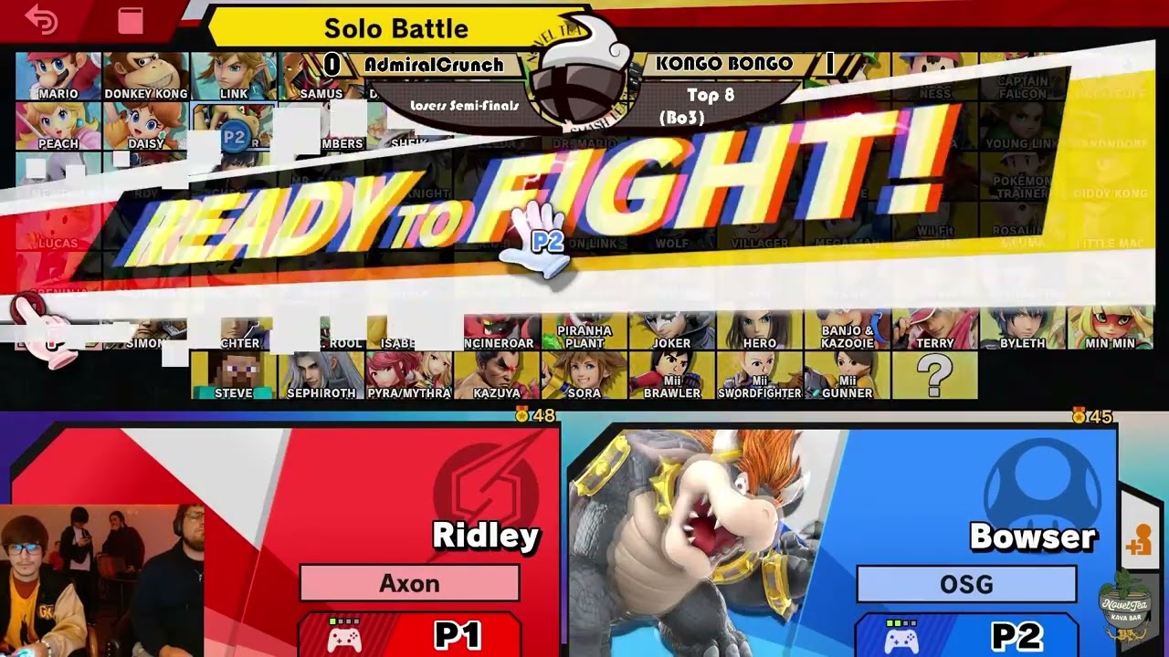 NTSL #62 Losers Semi-finals - AdmiralCrunch (Ridley) vs KONGO BONGO (Bowser) SSBU