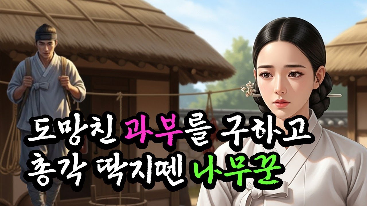 살기위해 도망친 과부마님을 구해주고 복받은 나무꾼  야담 l 옛날이야기  l 이야기 l오디오북 l 잠잘때 듣는 이야기