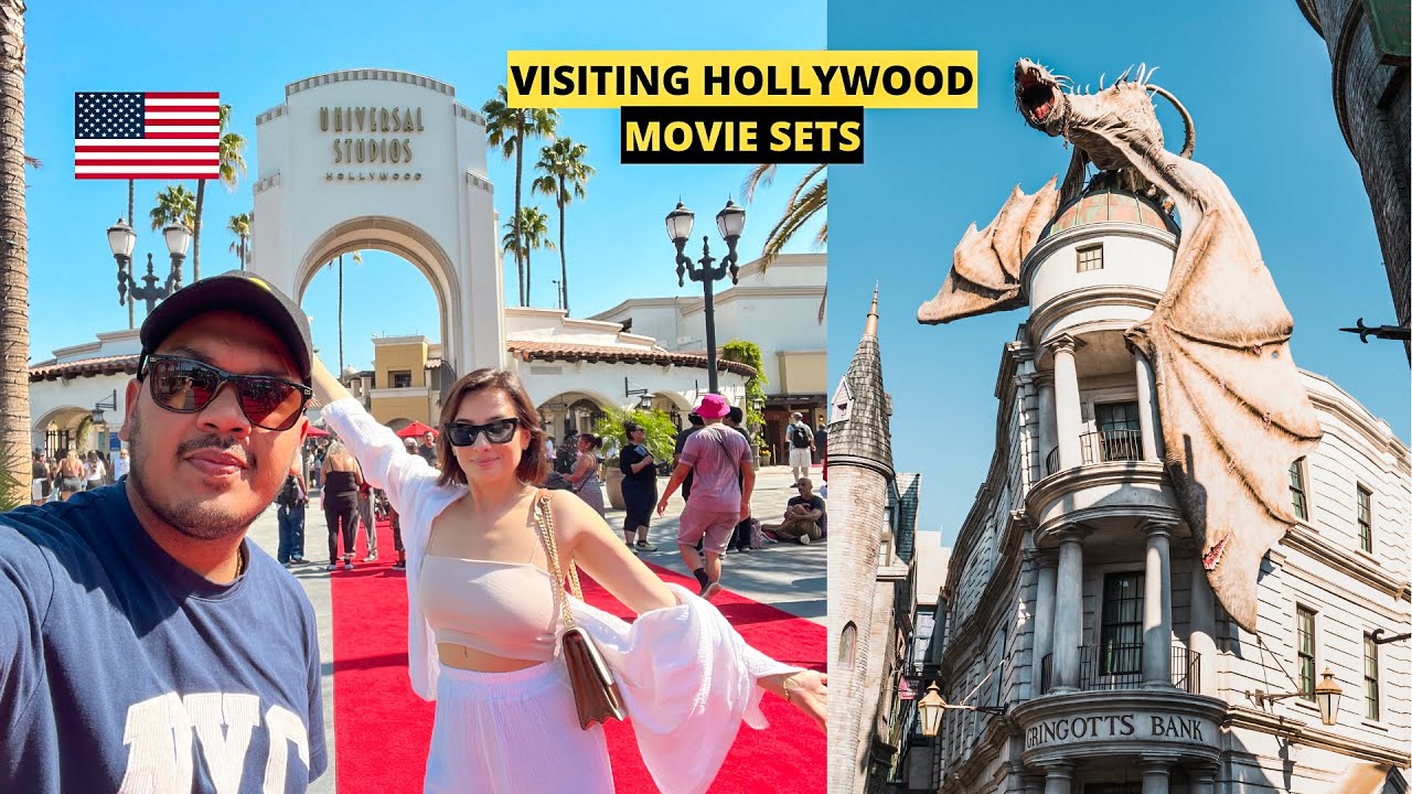 VISITING REAL HOLLYWOOD MOVIE SETS IN LOS ANGELES ! || UNIVERSAL STUDIOS TOUR ||