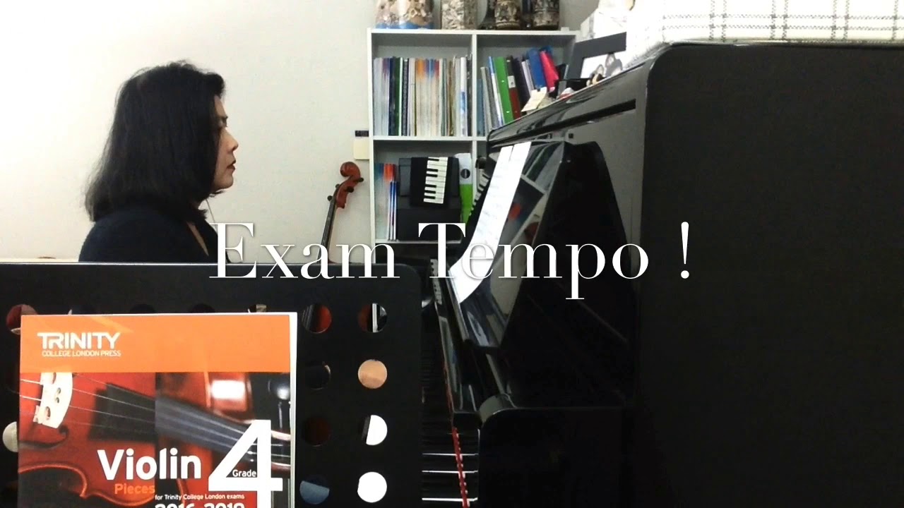 Presto, JC Bach, Trinity Violin Grade 4, 2016-2019, Piano Accompaniment