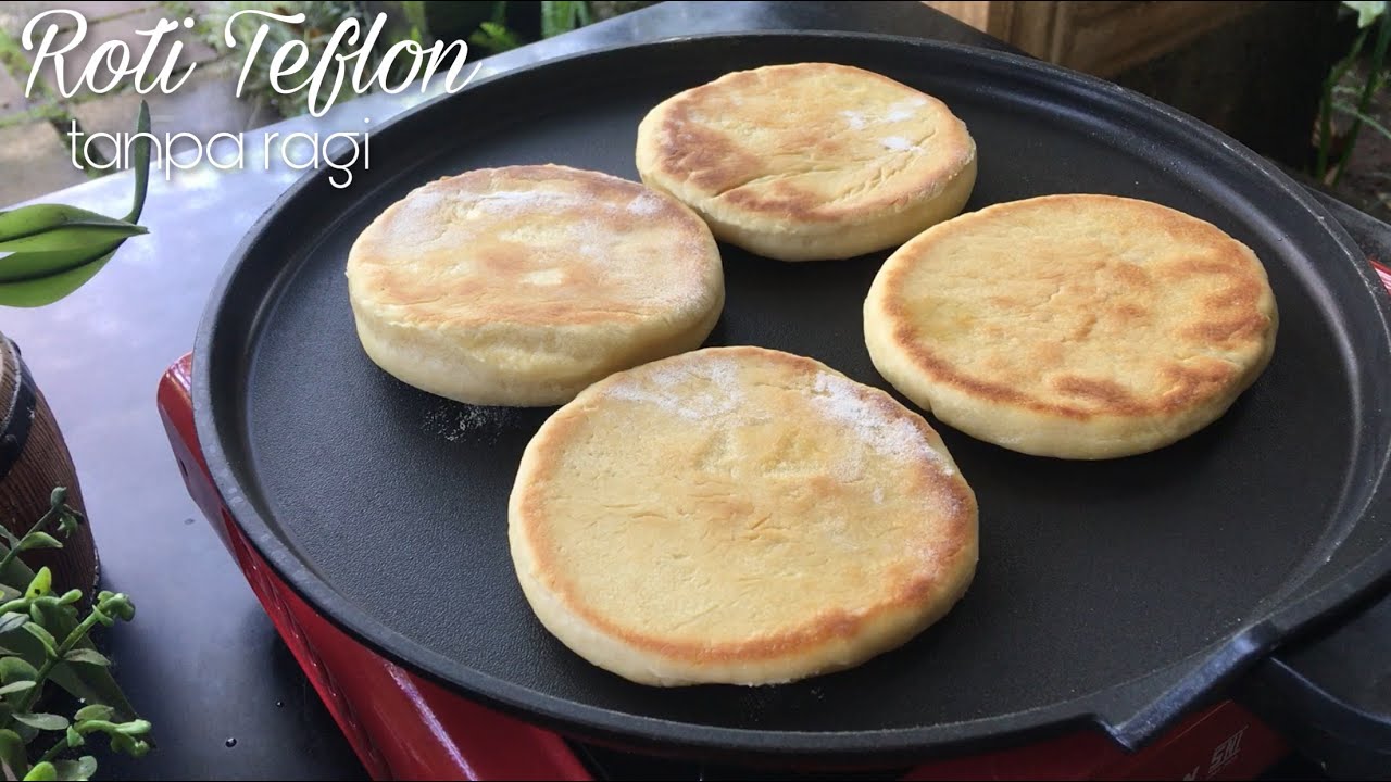 SIAP DALAM 10 MENIT! RESEP ROTI TEFLON TANPA RAGI | TANPA OVEN SANGAT BAGUS