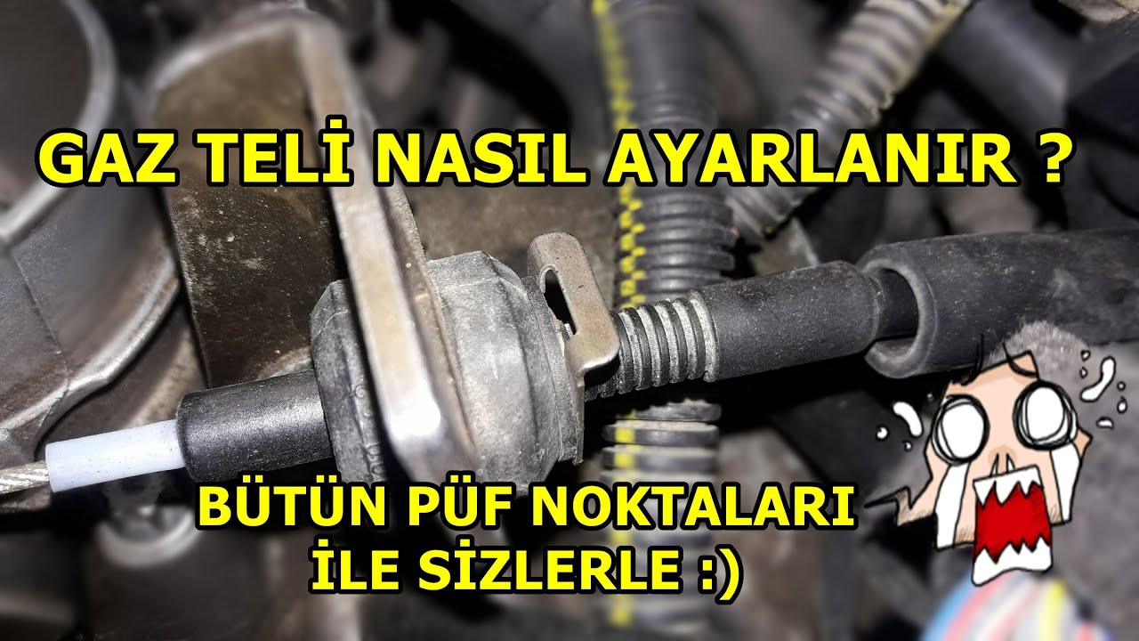 GAZ TELİ NASIL AYARLANIR ? PEDAL BOŞLUĞU NASIL AYARLANIR ? OPEL ASTRA G