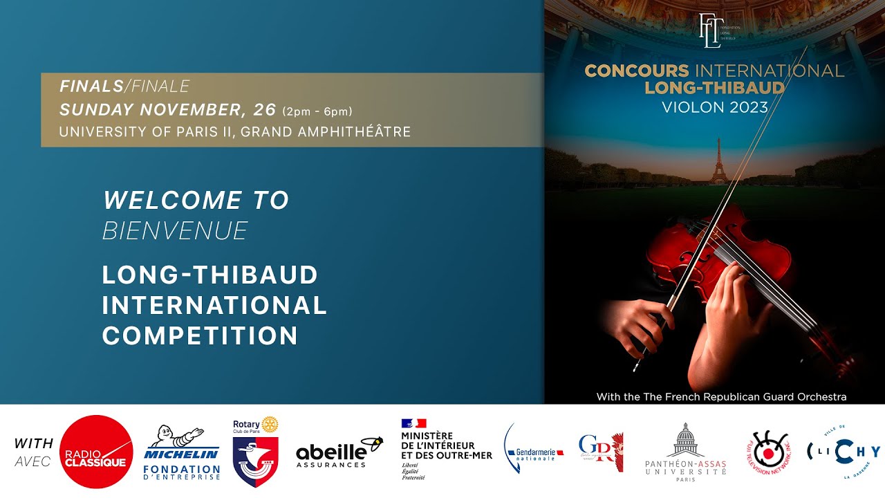 Long-Thibaud international competition 2023 | Finals with the Orchestra of the Republican Guard