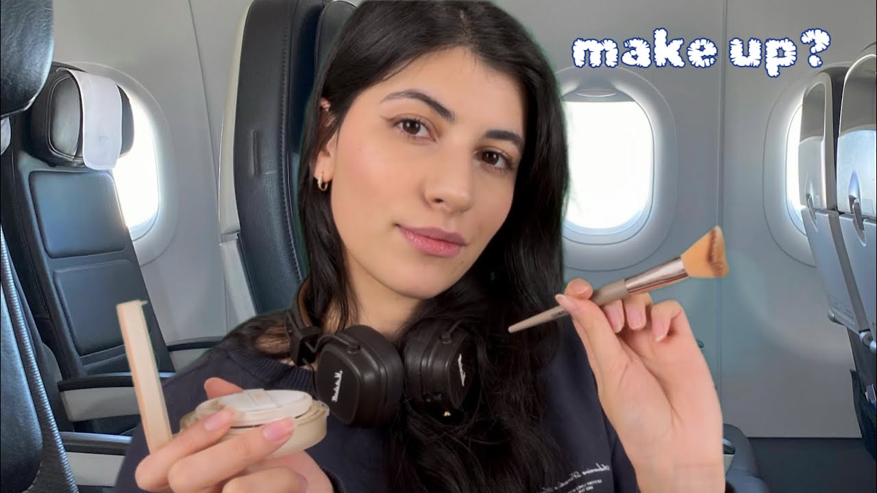 ASMR po polsku NIEZNAJOMA ROBI CI MAKIJAŻ W SAMOLOCIE ✈️ roleplay 