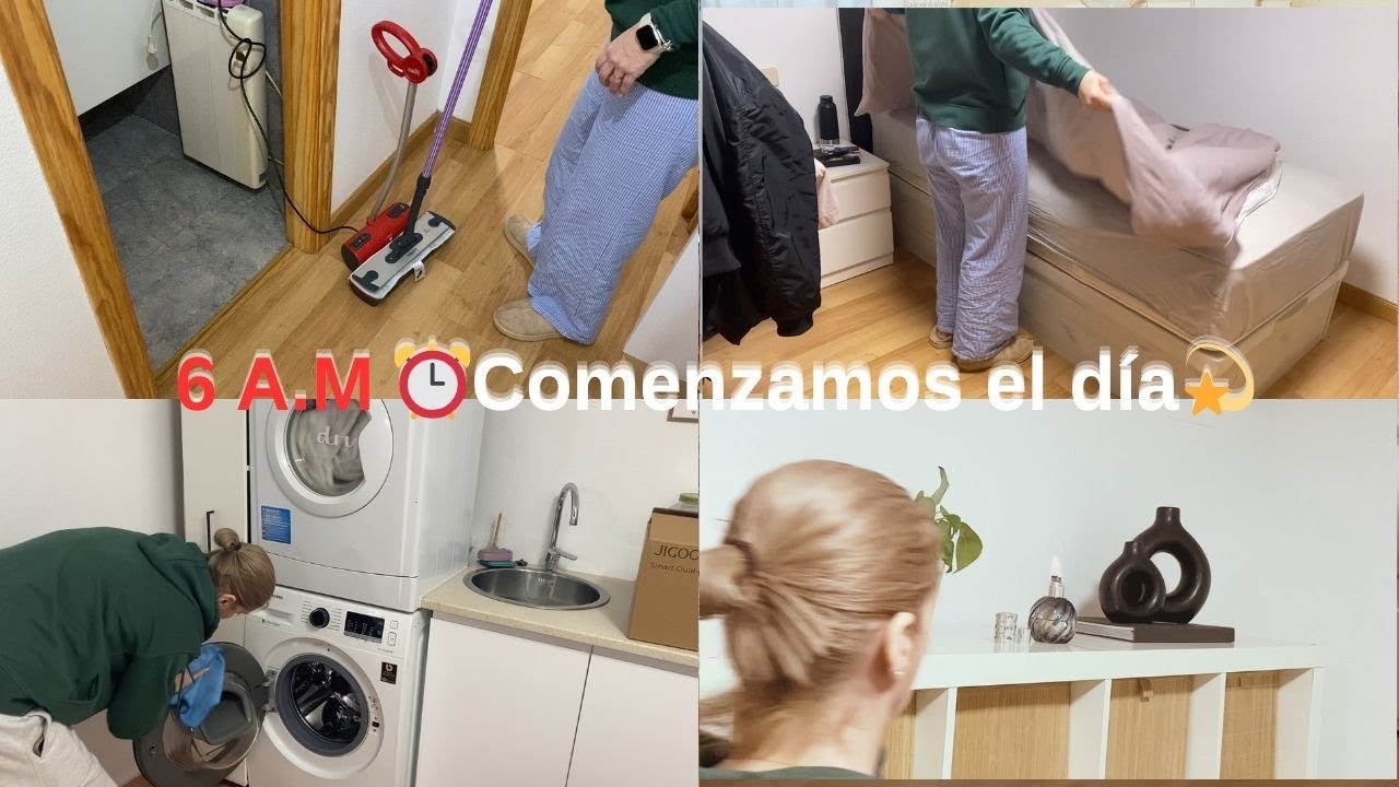 🌜Me levanto a las 6 A.M para dejar la casa perfecta |Casa en silencio y limpieza total