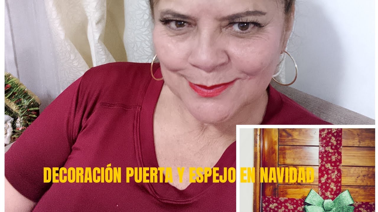 DECORANDO ESPEJO Y PUERTA EN NAVIDAD 2025🌲🌲🧑‍🎄👼