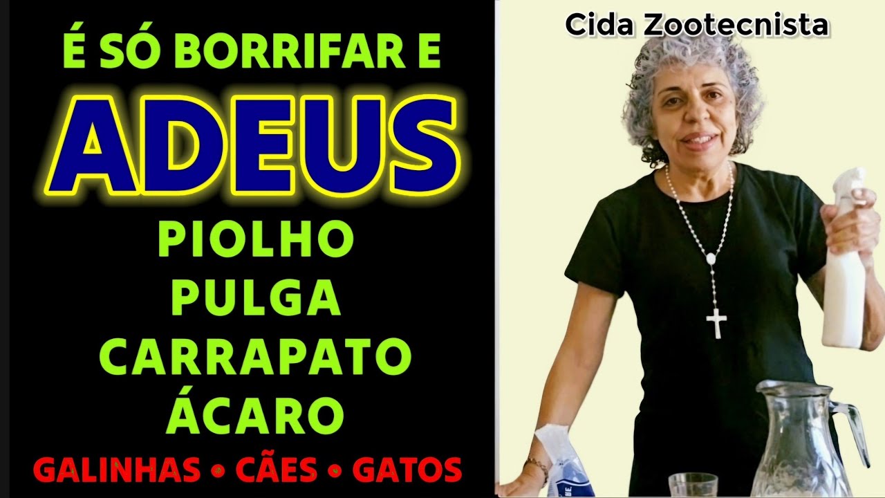 CANSADO DE COMBATER PIOLHO, PULGA, ÁCARO E CARRAPATO? ESSE VIDEO É PRÁ VOCÊ.