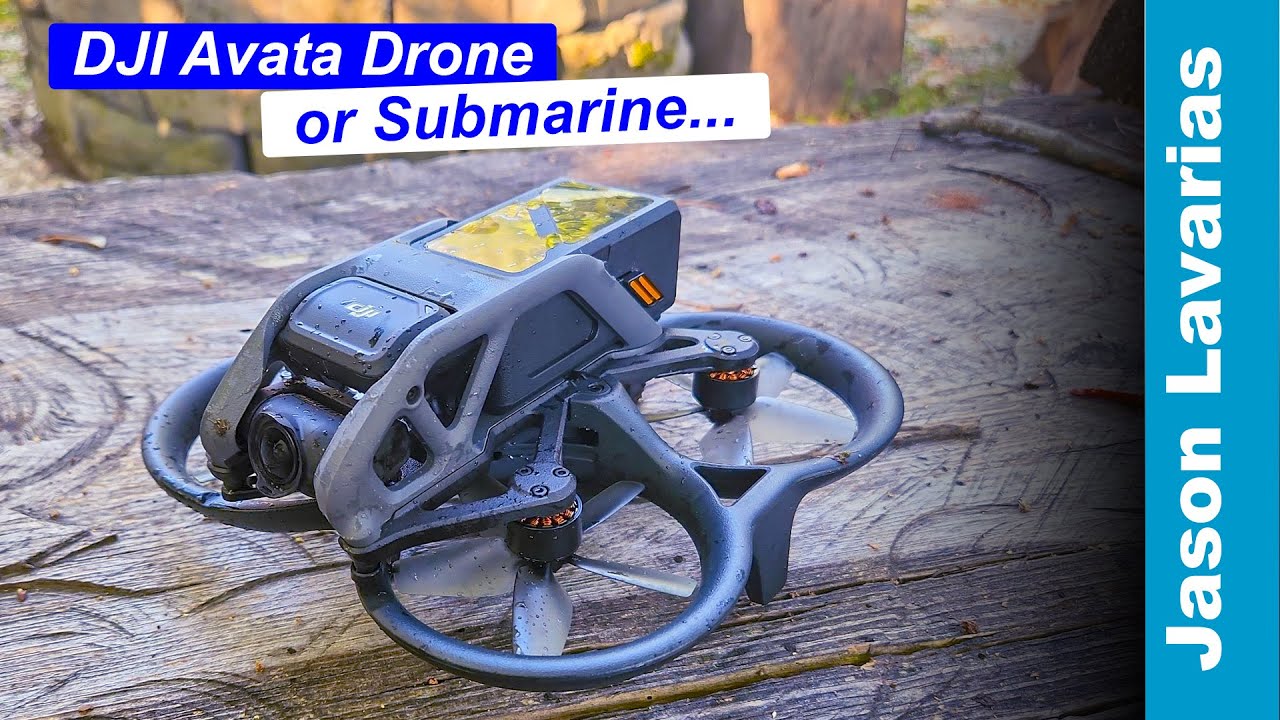 DJI Avata: First Flight, Crash, and Swim... Records underwater, but not waterproof! How many fishes?