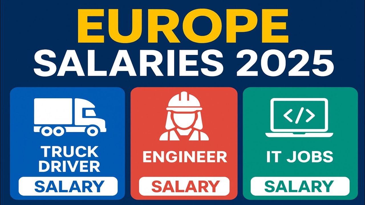 Europe Salaries 2025 | Truck Drivers, Engineers & IT Jobs Salary Guide