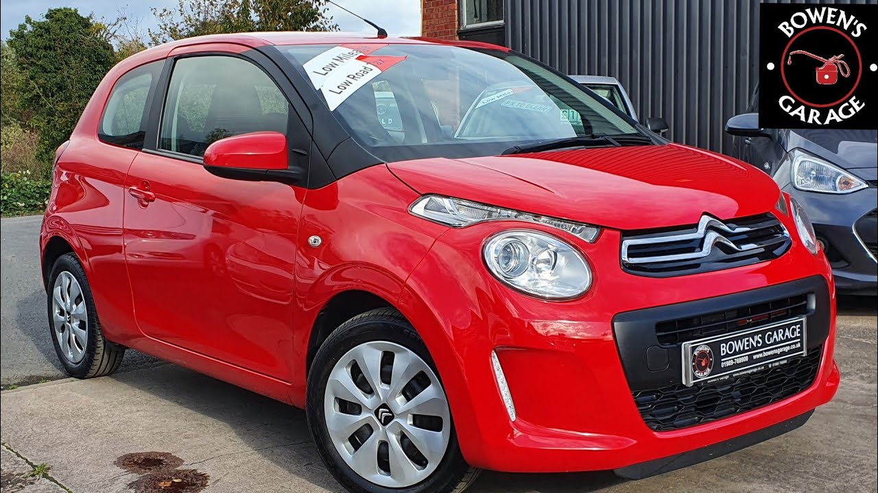 2016 (65) Citroen C1 Feel 1.0 3Dr in Scarlett Red. 25k Miles. 3 Services. NIL Tax. Bluetooth. &pound;5350