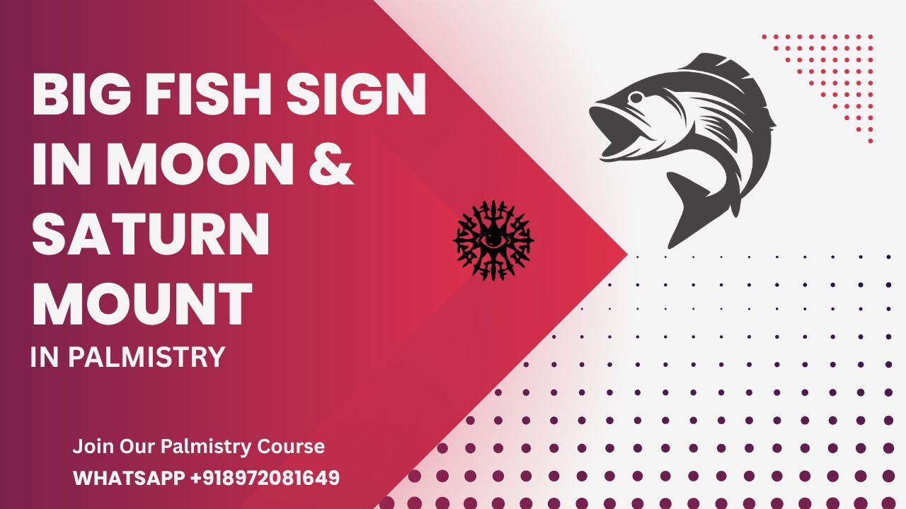 Big Fish Sign In Moon & Saturn Mount In Palmistry #astrology #palmistry #palmreading #wealth