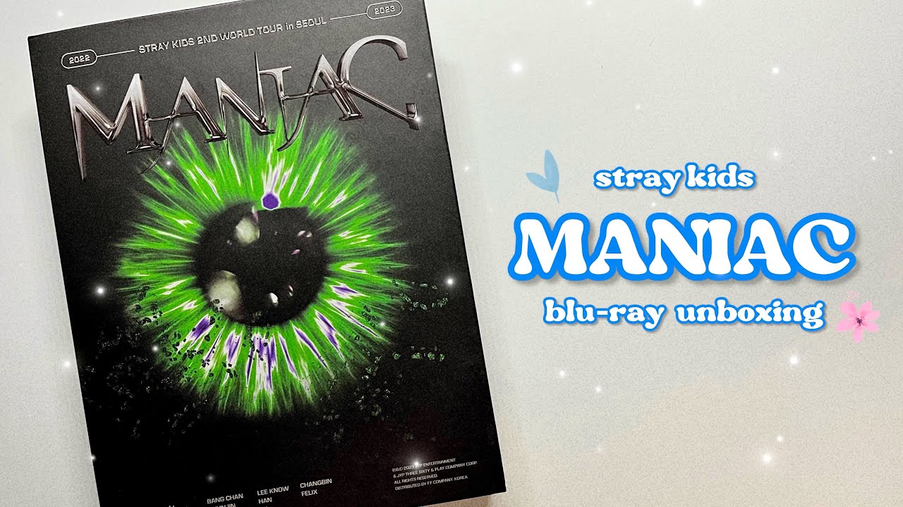 распаковка blu-ray &ldquo;MANIAC&rdquo; | 2nd world tour in Seoul | unboxing stray kids merch