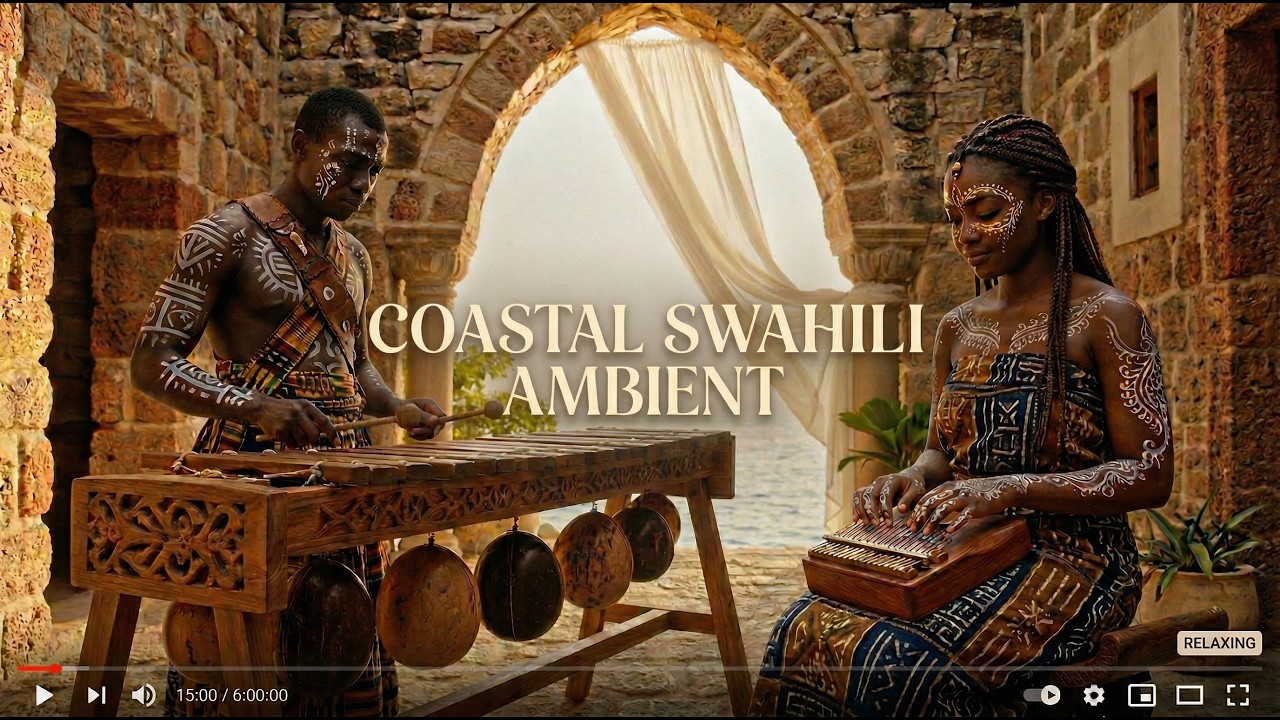 🌊 Indian Ocean Dawn | Coastal Swahili ambient music for Deep Relaxation